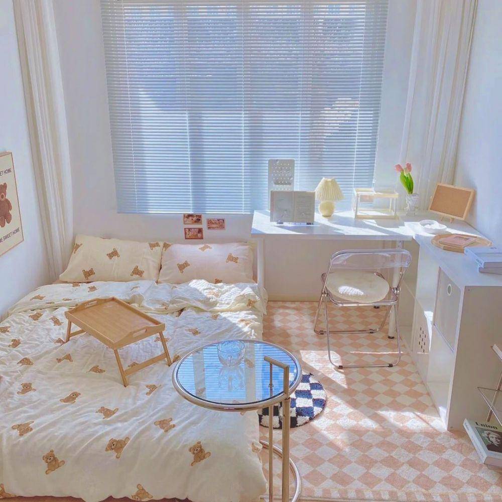 kamar tidur ala Korea (pinterest.com/ivyqxi)