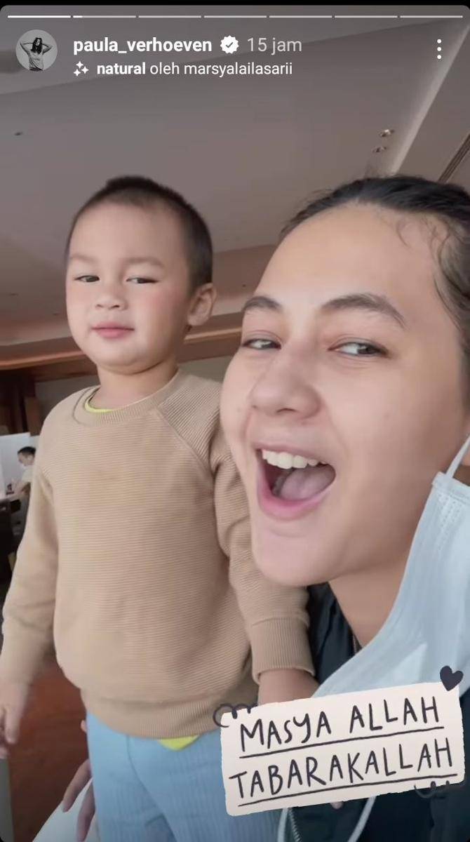 momen perdana Kiano terbang ke luar negeri (instagram.com/paula_verhoeven)