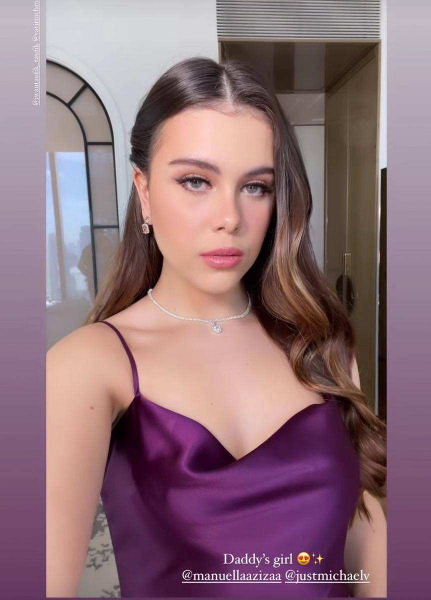 gaya busana Manuella Aziza (instagram.com/rhay_david)