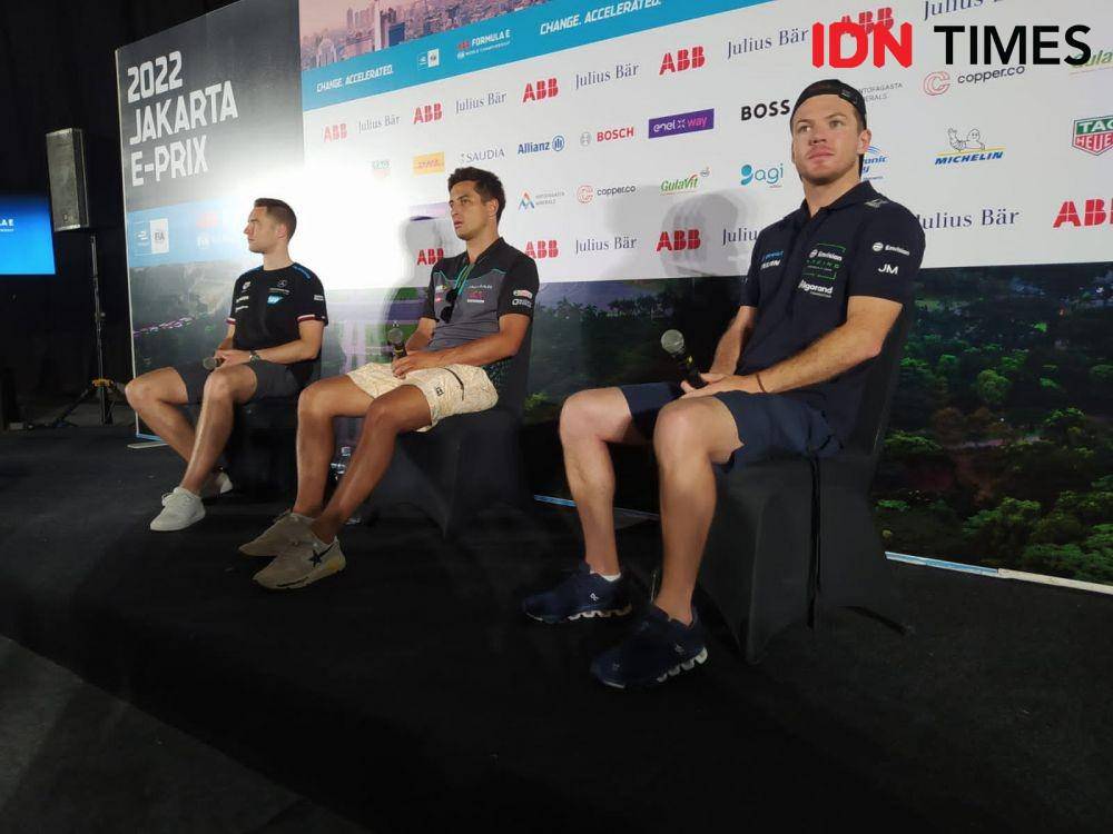 Konferensi pers jelang Formula E. (IDN Times/Tata Firza)