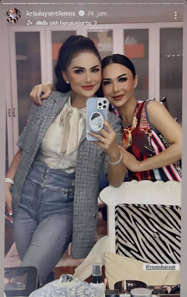Yuni Shara dan Krisdayanti (instagram.com/krisdayantilemos)