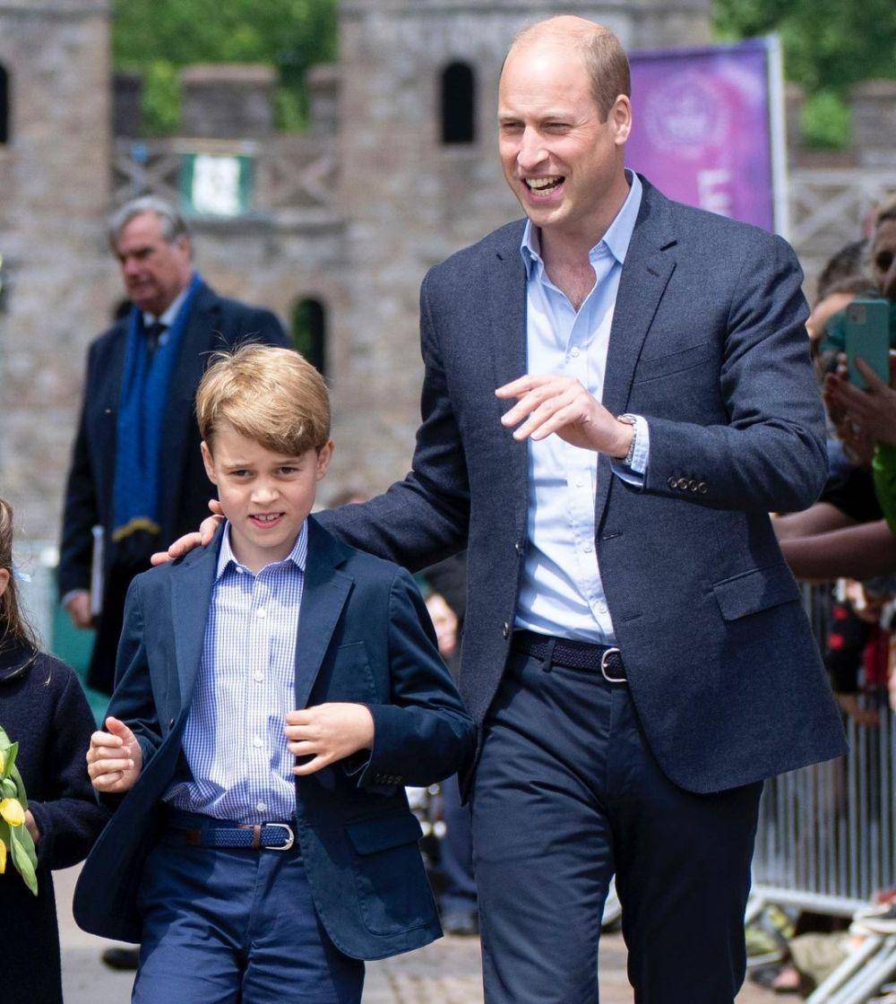 potret Prince George dan Prince William di Cardiff, Wales, Juni 2022 (instagram.com/hellomag)