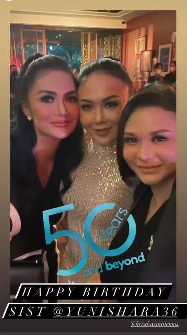 potret ultah Yuni Shara ke-50 (instagram.com/yunishara36)