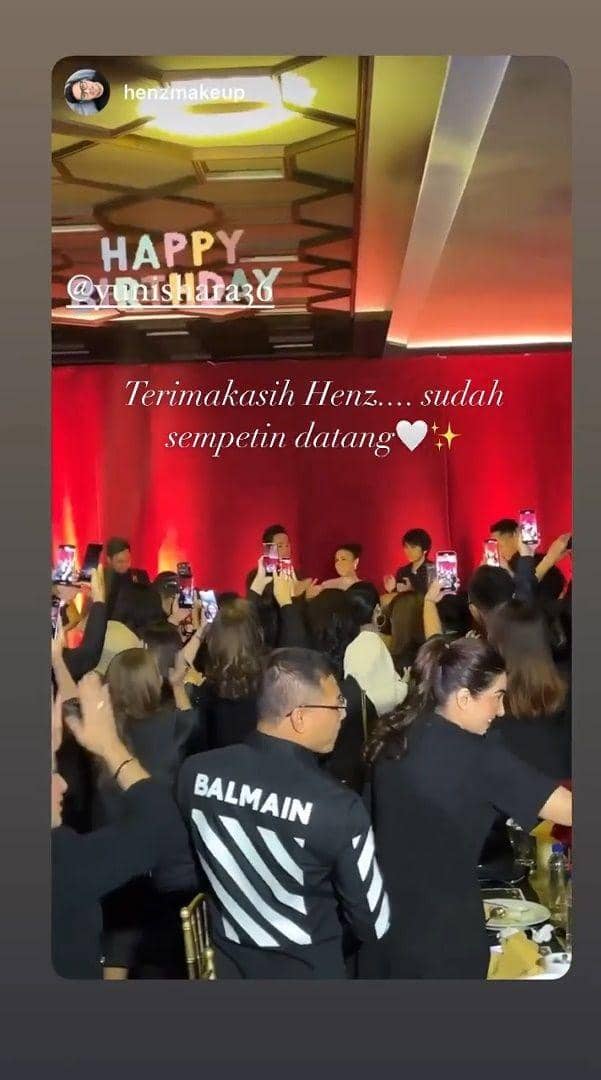 potret ultah Yuni Shara ke-50 (instagram.com/henzmakeup)