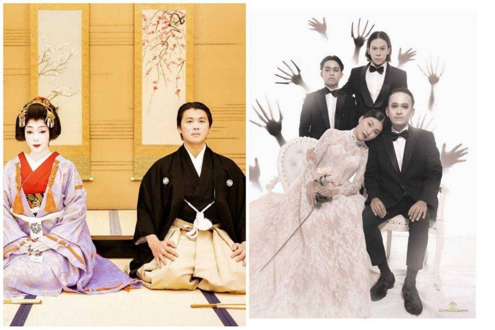 10 Family Portrait Para Selebriti dengan Kostum yang Unik