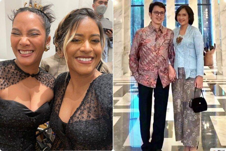 gaya busana artis di pernikahan Eva-Demas (instagram.com/layaputri|instagram.com/ratihtohpati)