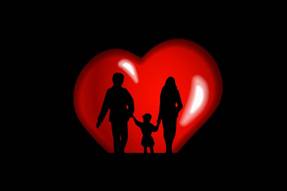 ilustrasi ayah dan ibu (pixabay.com/geralt)