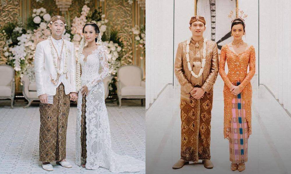kebaya pernikahan Maudy Ayunda dan Eva Celia (instagram.com/maudyayunda | instagram.com/thebridestory)