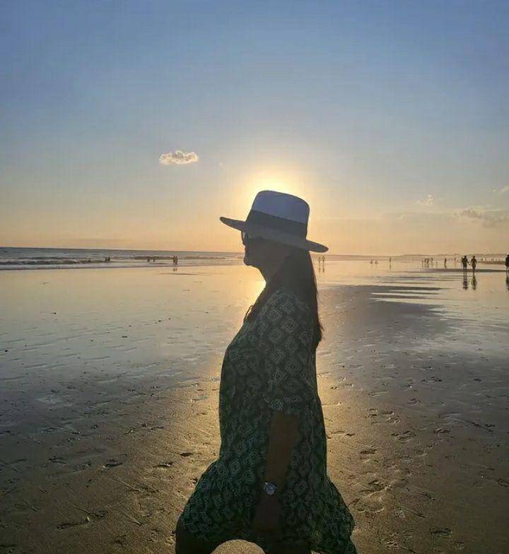 Potret liburan Anna Maria di Bali. Instagram.com/annamarten8