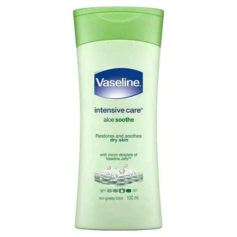 Vaseline intensive care aloe soothe lotion (vaseline.com)