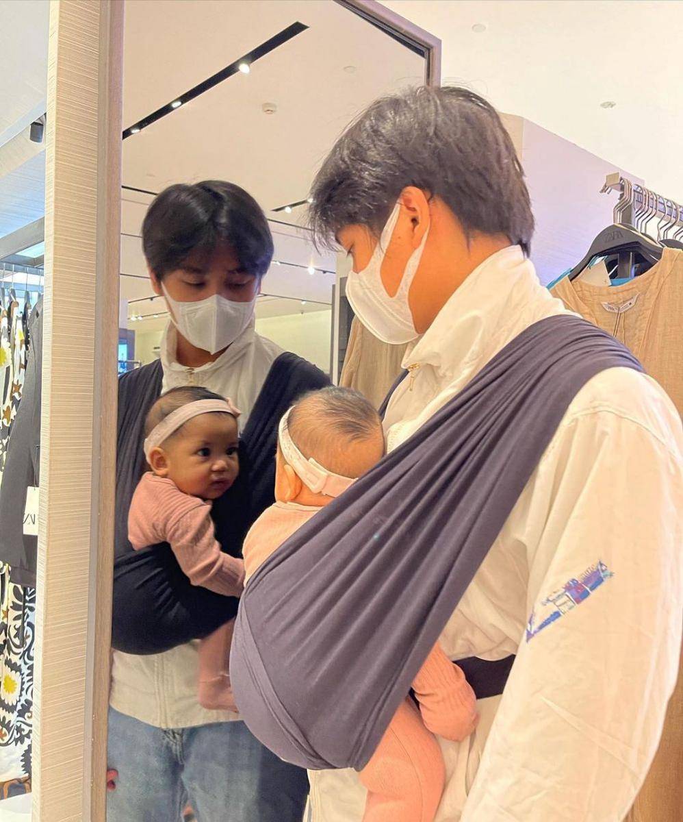 potret Bevan Putera momong baby Nakeya (instagram.com/riafinola)