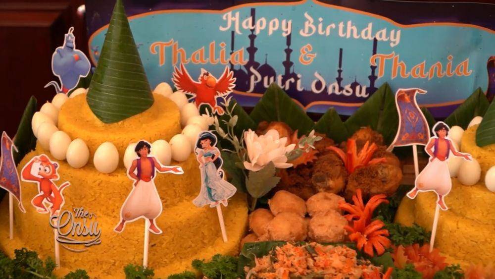 kejutan ultah Thalia dan Thania Onsu (youtube.com/theonsu)
