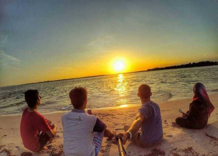 sunset di Pulau Tunjuk (instagram.com/enjoybatam_)