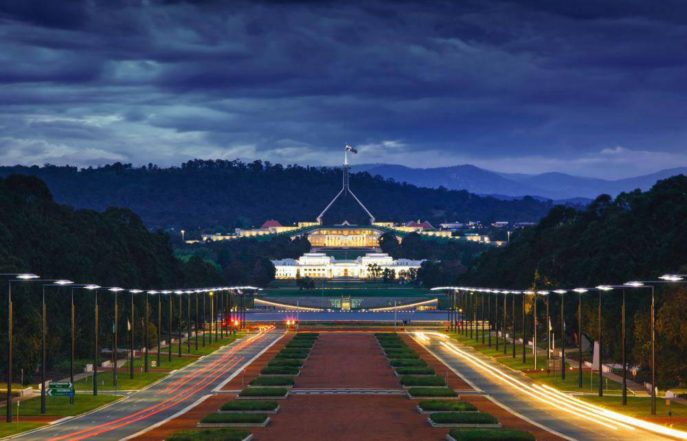 ilustrasi gedung parlemen Australia (Unsplash.com/Social Estate)