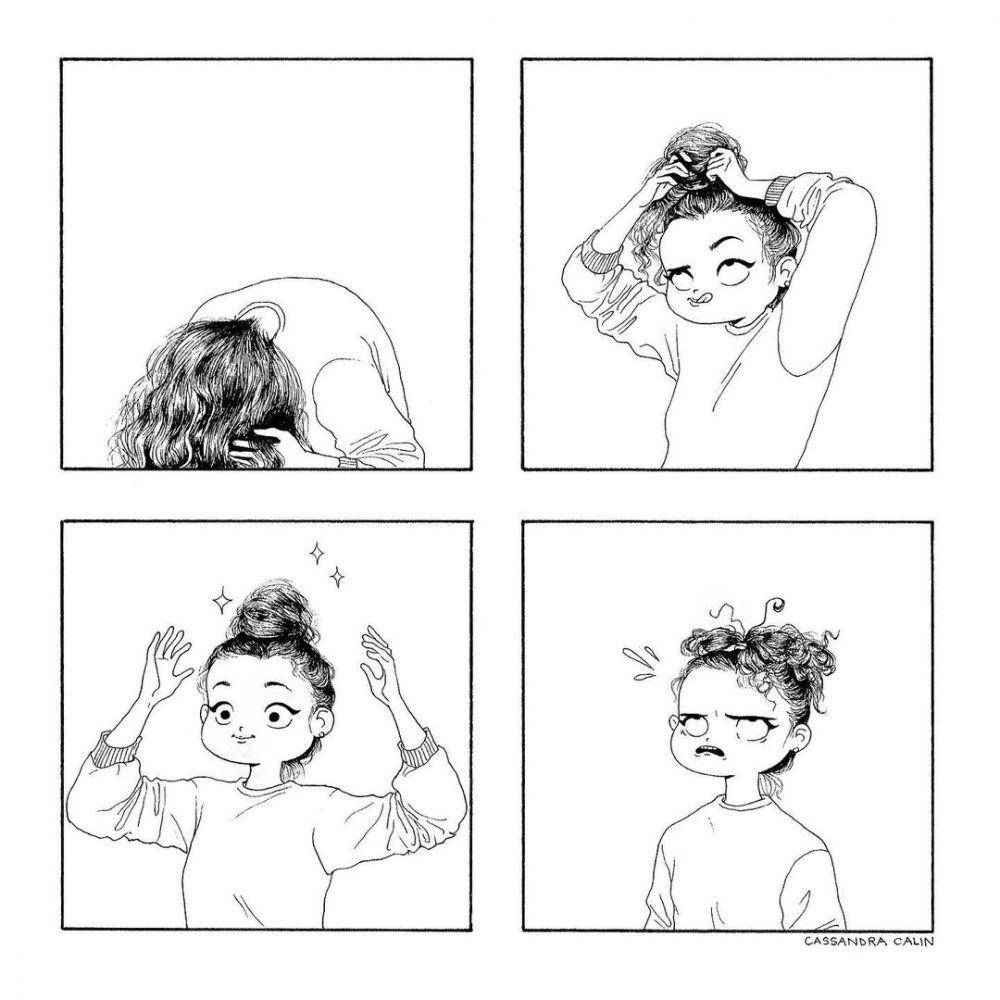 Ilustrasi cewek berdandan. (instagram.com/cassandracalin)