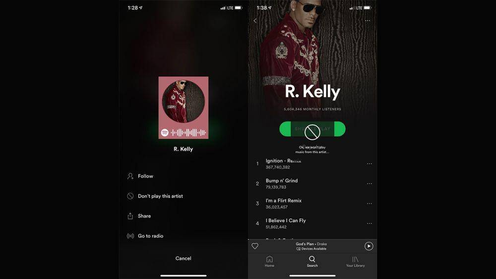 ilustrasi berhenti menampilkan musisi tertentu di Spotify (engadget.com)