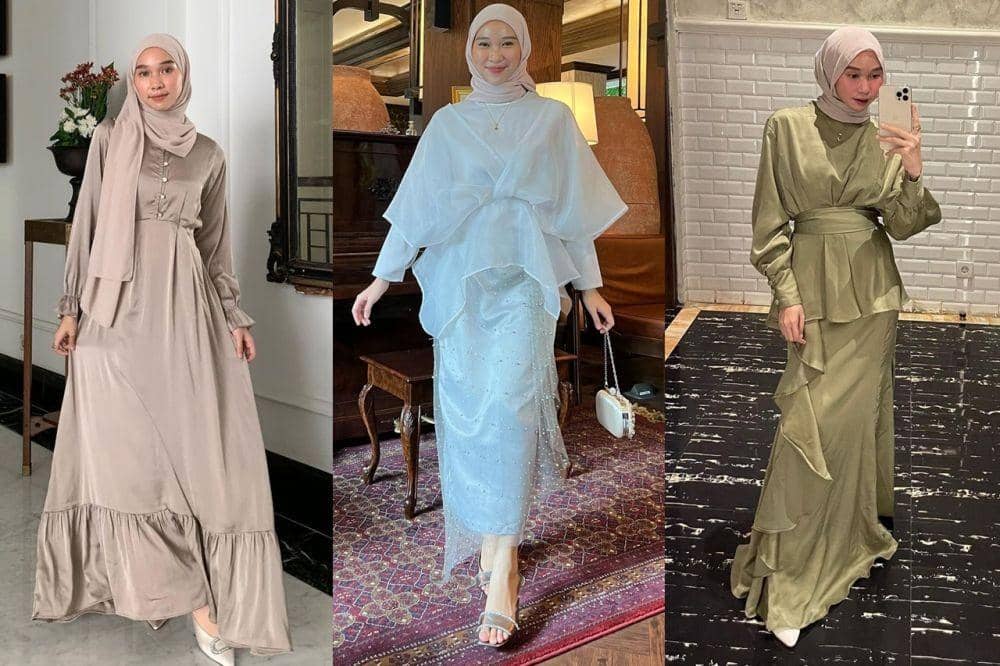 9 Dress Polos Kondangan ala Astri Ratnasari, Simpel tapi Elegan!
