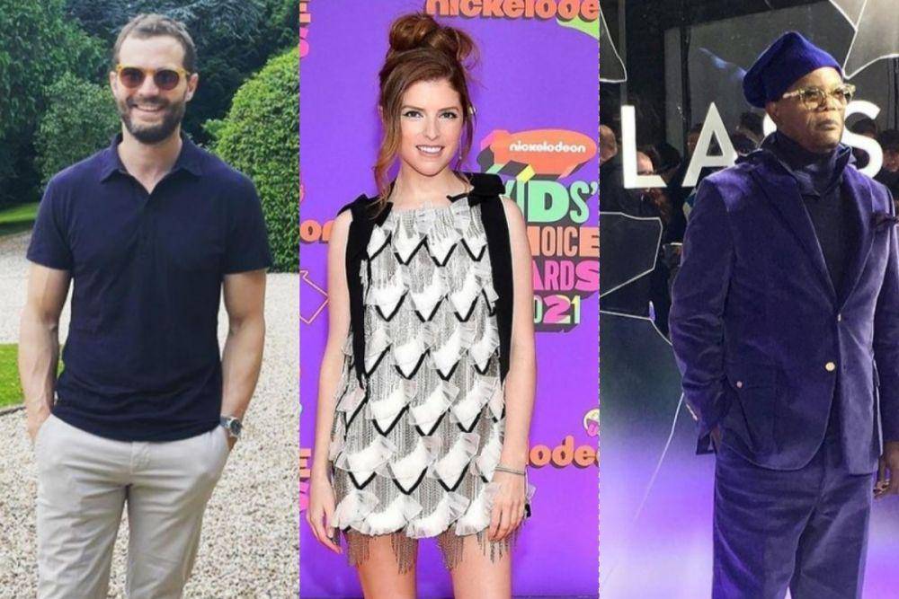 Jamie Dornan (instagram.com/jamiedornan) / Anna Kendrick (instagram.com/annakendrick47) / Samuel L. Jackson (instagram.com/samuelljackson)