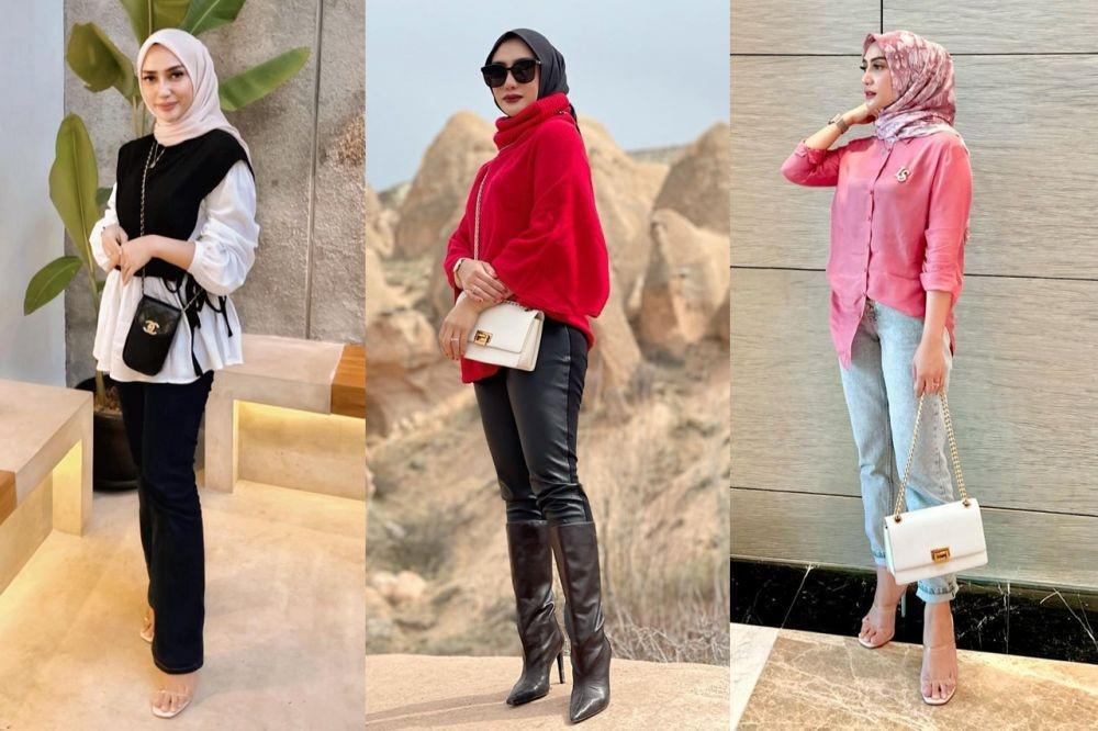 9 Style Hijab Ibu Muda ala Mama Lita, Fashionable Maksimal!