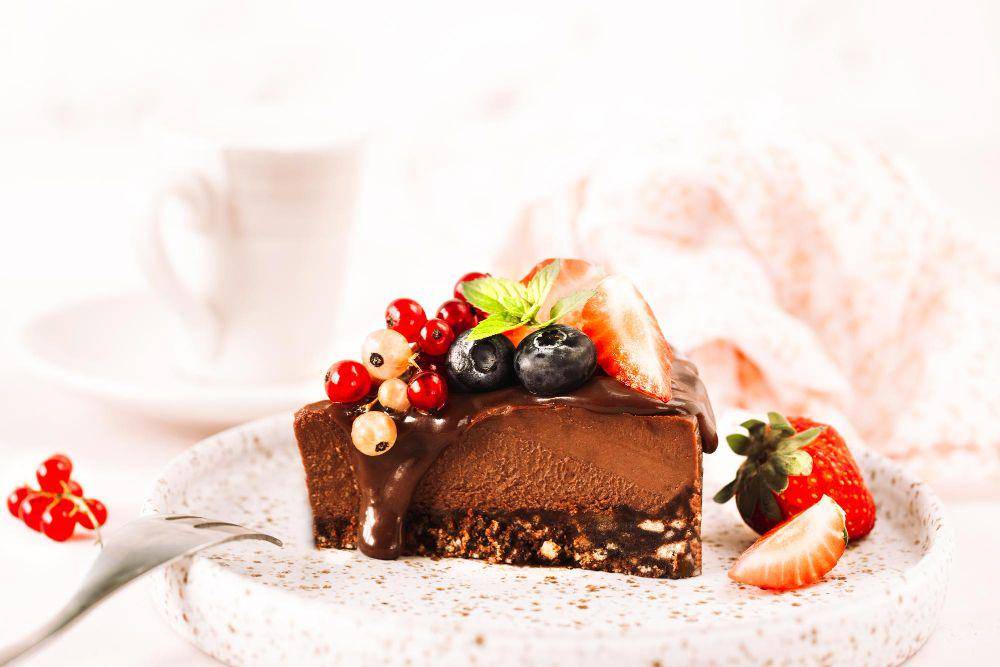 ilustrasi chocolate cheesecake (freepik.com/user14908974)
