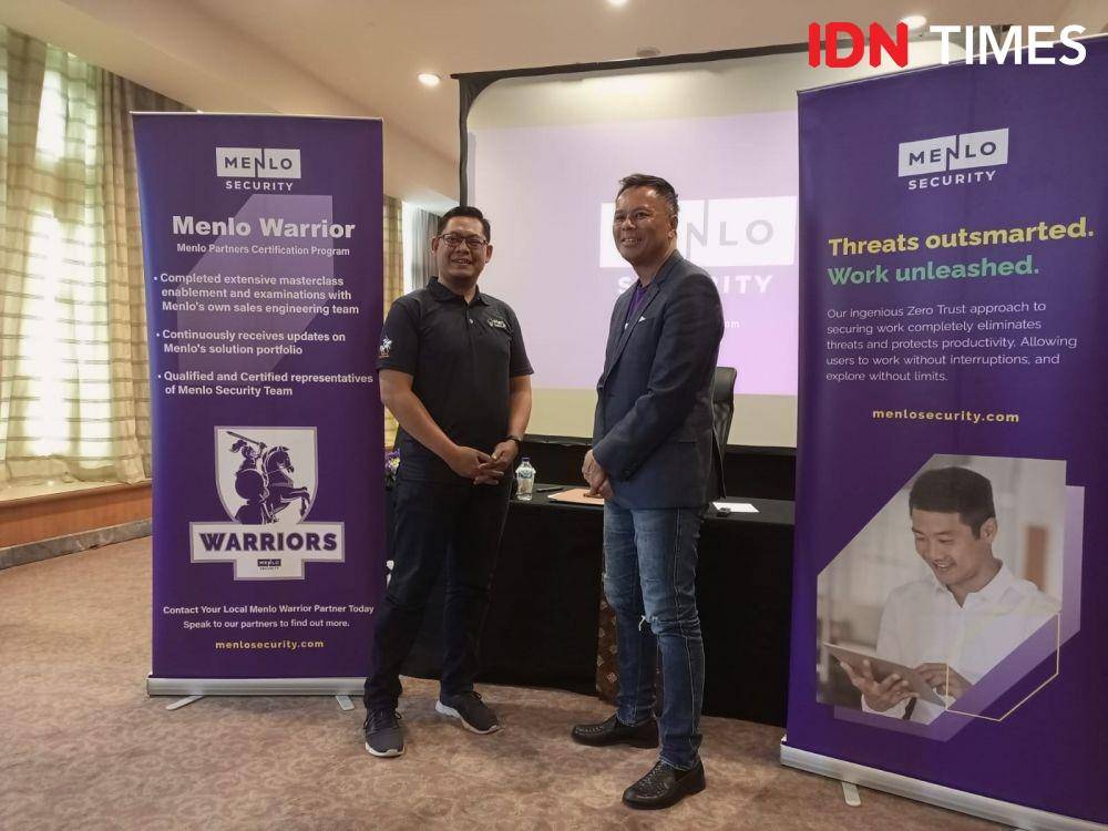 Menlo Security Inc. turut menyuarakan pentingnya kemajuan keamanan siber untuk memenuhi kebutuhan cara kerja modern saat ini. (IDN Times/Yudi Suprobo)