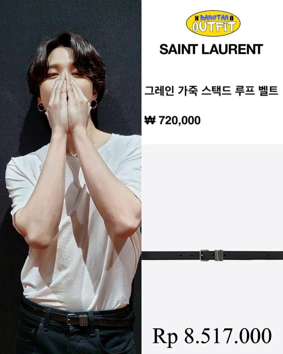 harga outfit harian Jimin BTS (instagram.com/bangtan_outfit)