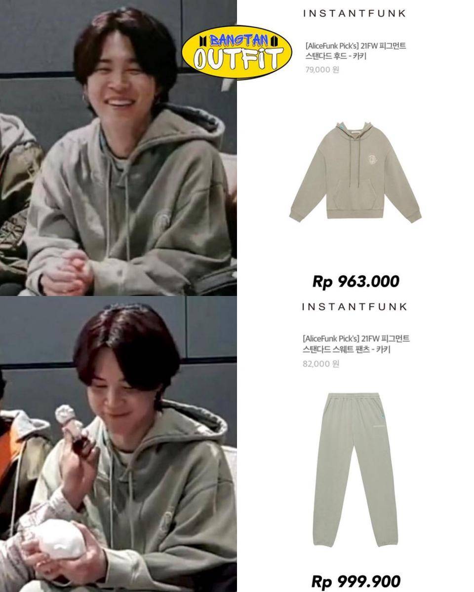 harga outfit harian Jimin BTS (instagram.com/bangtan_outfit)