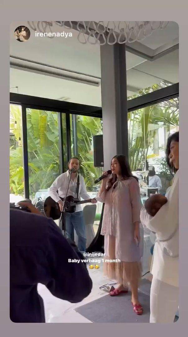 acara satu bulan Don Verhaag (instagram.com/irenenadya)
