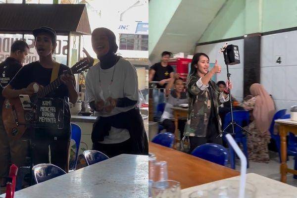 Tantri Kotak nyanyi bareng pengamen (instagram.com/tantrisyalindri)