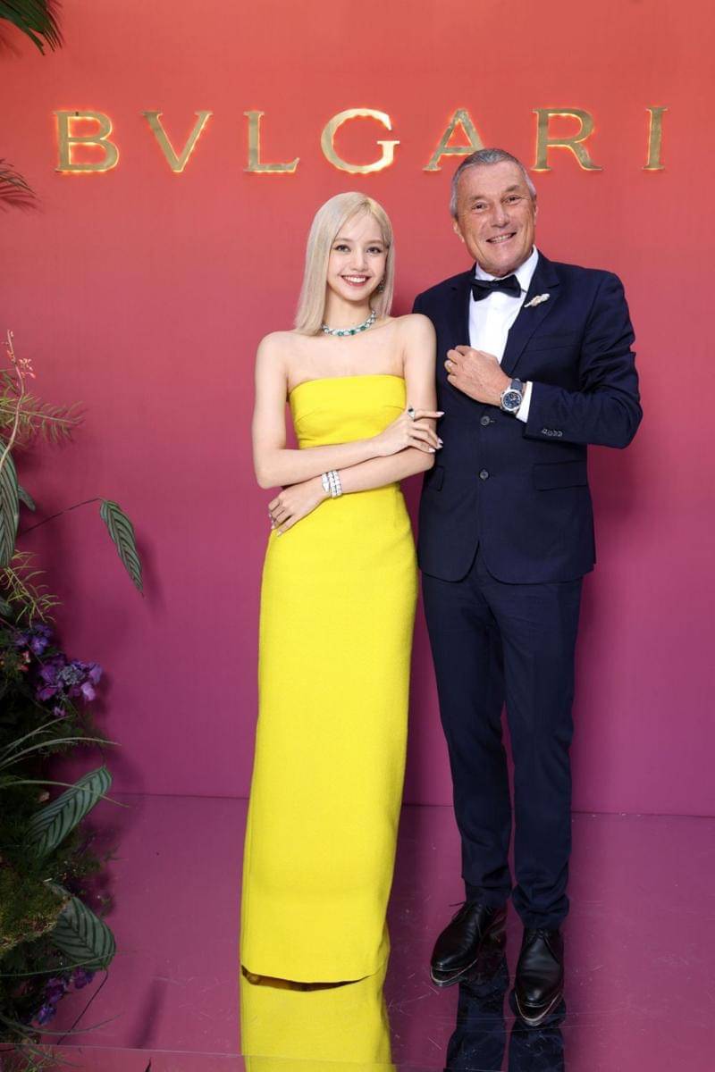 Lisa BLACKPINK di Bvlgari High Jewelry Show (twitter.com/Laliswag_)
