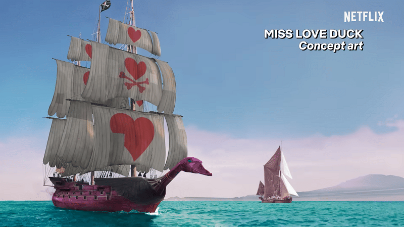 Konsep untuk Miss Love Duck. (youtube.com/Netflix)