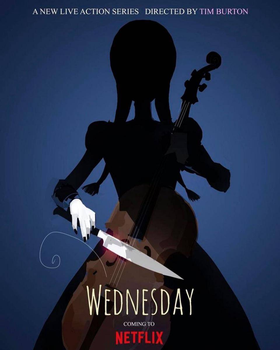 teaser poster serial Wednesday (dok. Netflix/Wednesday)