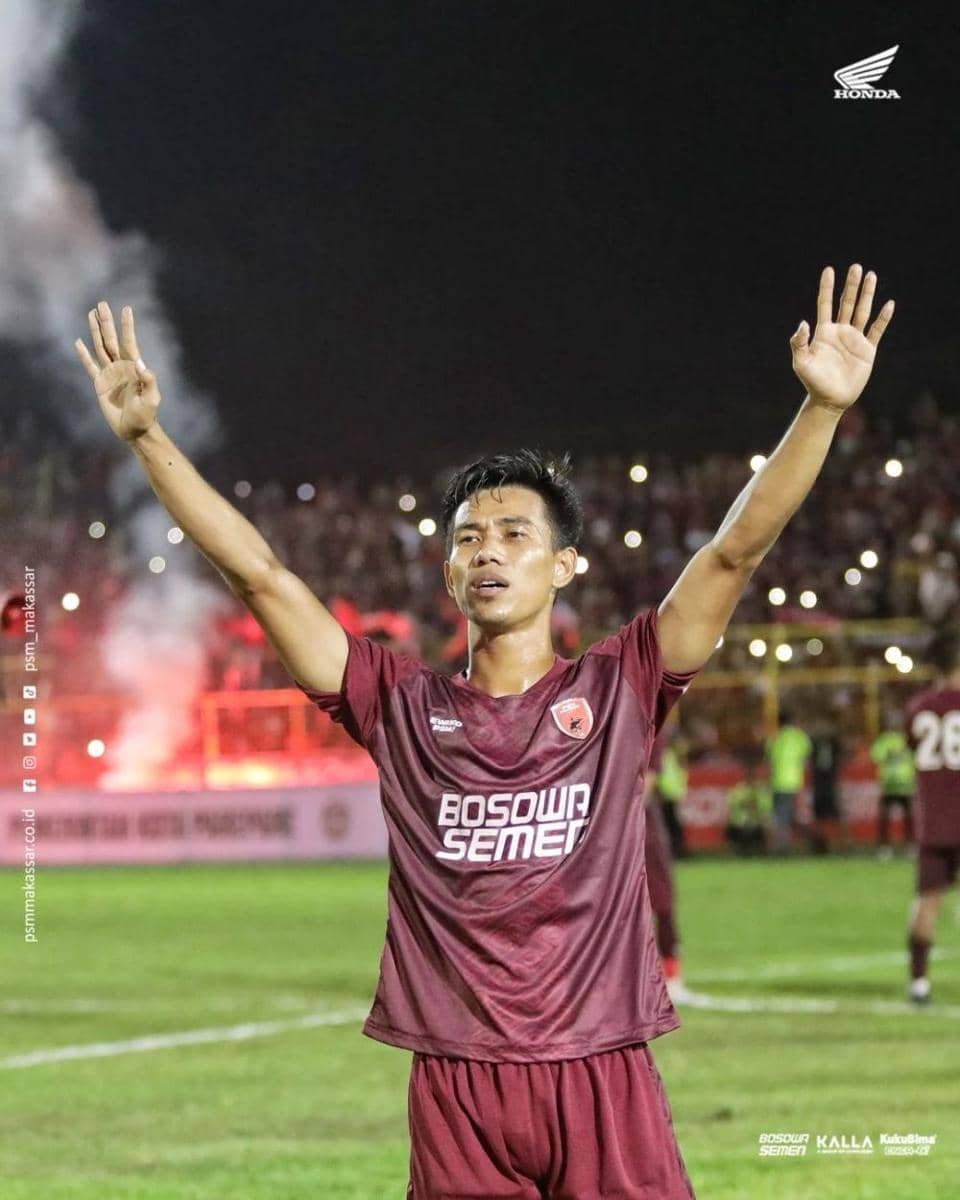 Bek tengah PSM Makassar Agung Mannan selepas laga uji coba kontra Sulut United di Stadion Gelora BJ Habibie Parepare, Senin 6 Juni 2022. (Instagram.com/psm_makassar)