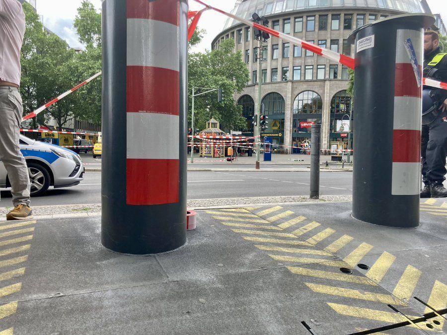 Area sekitar lokasi tabrakan di Berlin pada 8 Juni 2022. (Twitter.com/Björn Dake)