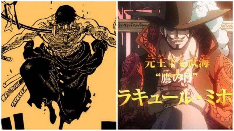 Roronoa Zoro dan Dracule Mihawk. (Dok. Shueisha/One Piece)