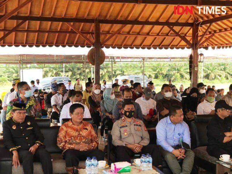 Jalannya kegiatan sosialisasi yang dilaksanakan Tim Transisi Pendukung Persiapan, Pembangunan dan Pemindahan IKN  (IDN Times/Ervan)