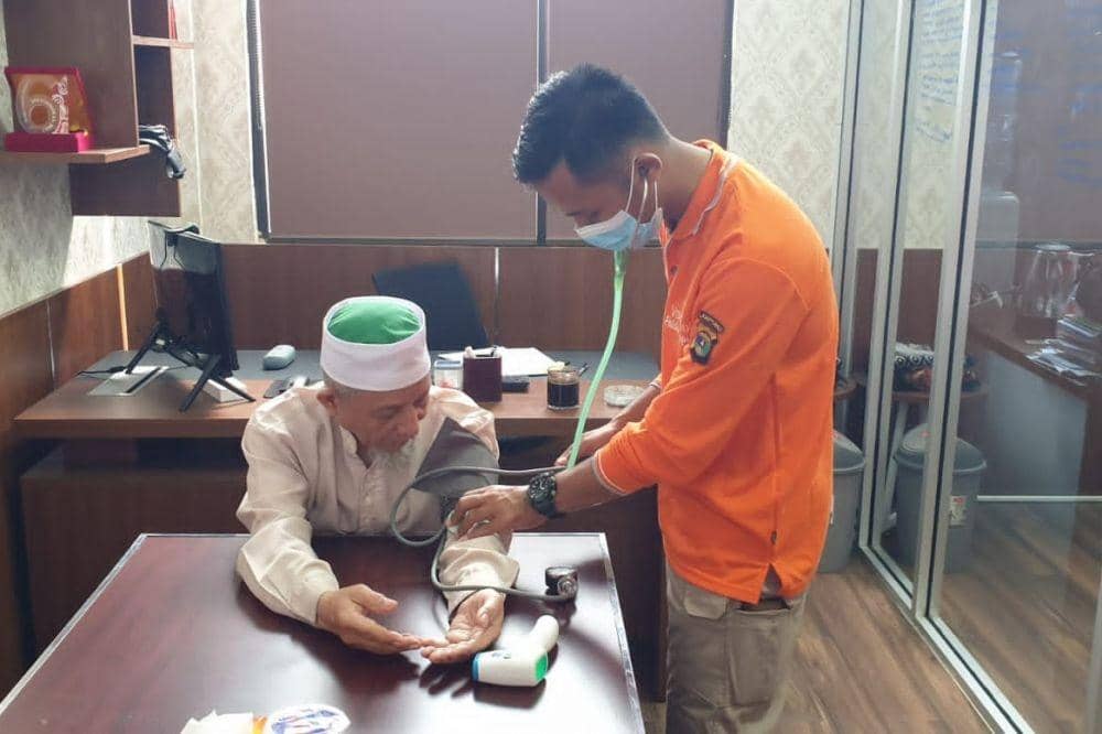 Polisi tangkap empat pimpinan Khilafatul Muslimin di wilayah Jawa Tengah (Jateng) dan Lampung. (dok. Humas Polri)