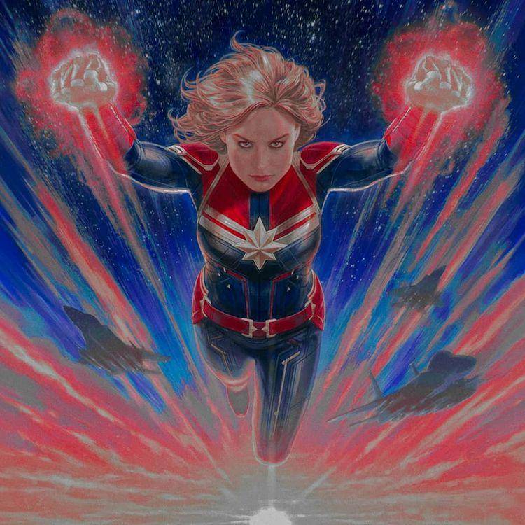 Ilustrasi captain marvel (instagram.com/captain.marvel)