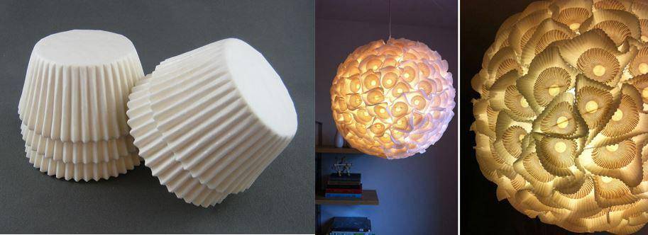 Caping lampu dari kertas kue kering (boredpanda.com)