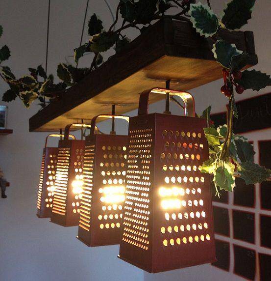 Caping lampu dari parutan (boredpanda.com)