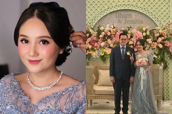 10 Potret Simpel Meriah Resepsi Nikah Jessica Anastasya 'Si Eneng'