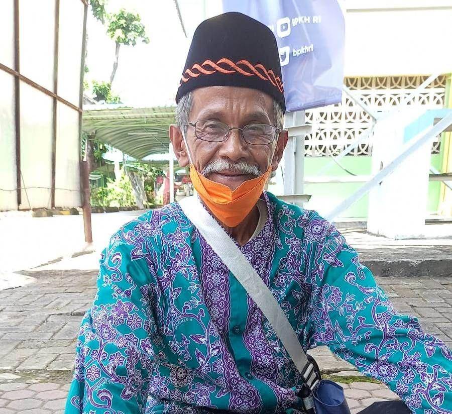 CJH kloter 7 asal Madiun, Mohammad Djaelani. Dok. PPIH Embarkasi Surabaya.