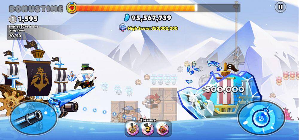 gameplay Captain Ice Cookie (dok. Devsisters/Cookie Run: OvenBreak)