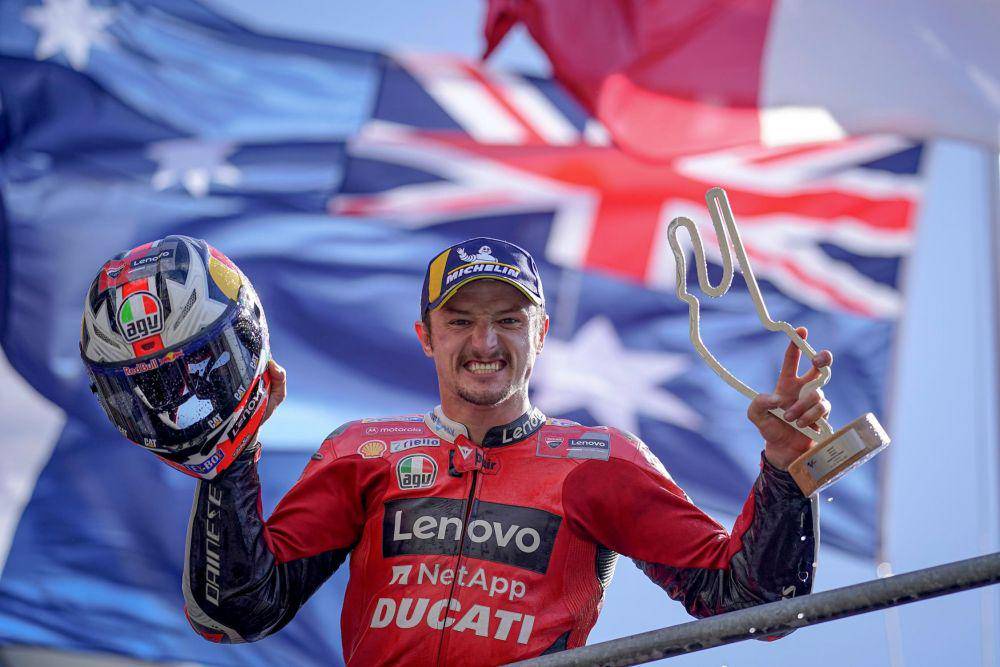 Jack Miller saat memenangi balapan GP Prancis 2021 (motogp.com)