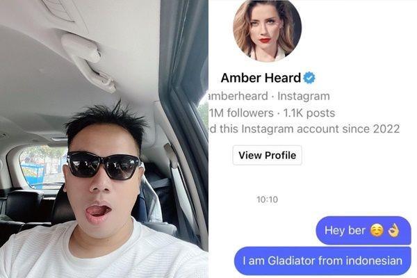 Vicky Prasetyo kirim DM ke Amber Heard, Bahasa Inggris-nya Kocak
