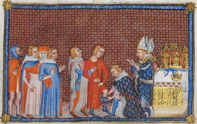 Pengangkatan Charles V menjadi raja (medieval.eu)