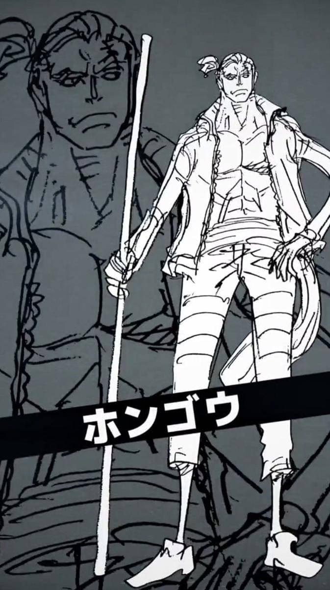 Sketsa Hongou untuk One Piece Film Red. (youtube.com/ONE PIECE公式YouTubeチャンネル)