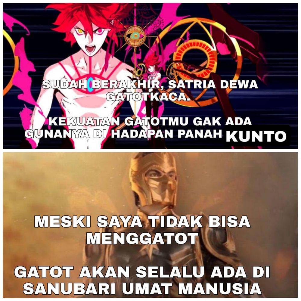 Kisah asli Gatotkaca dalam cerita Baratayuda ( Dok. facebook.com/Fachrul Razi)