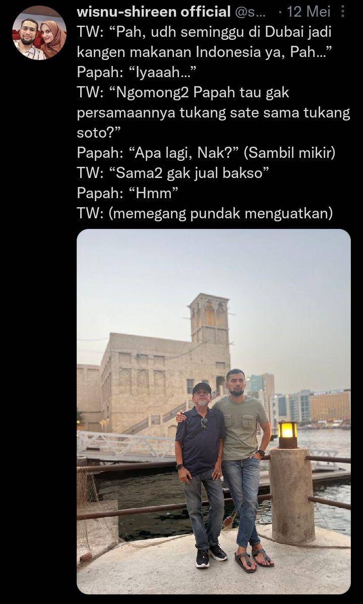 cuitan lucu Teuku Wisnu (twitter.com/shireenwisnu17)