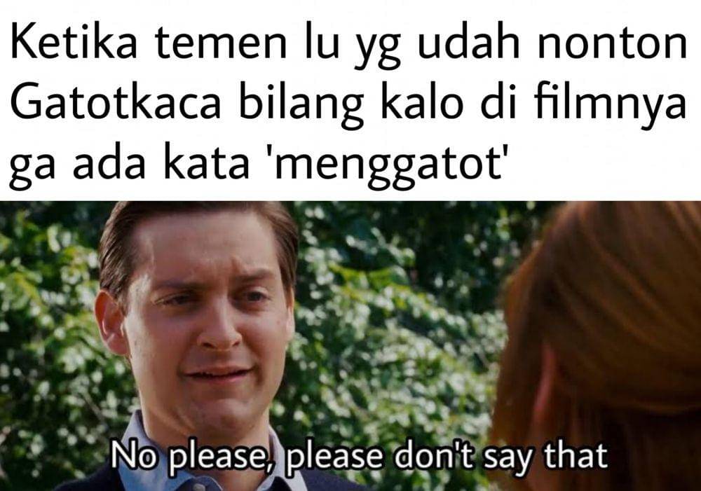 Ketika temen mau spoiler film Satria Dewa: Gatotkaca ( Dok. facebook.com/Sy)